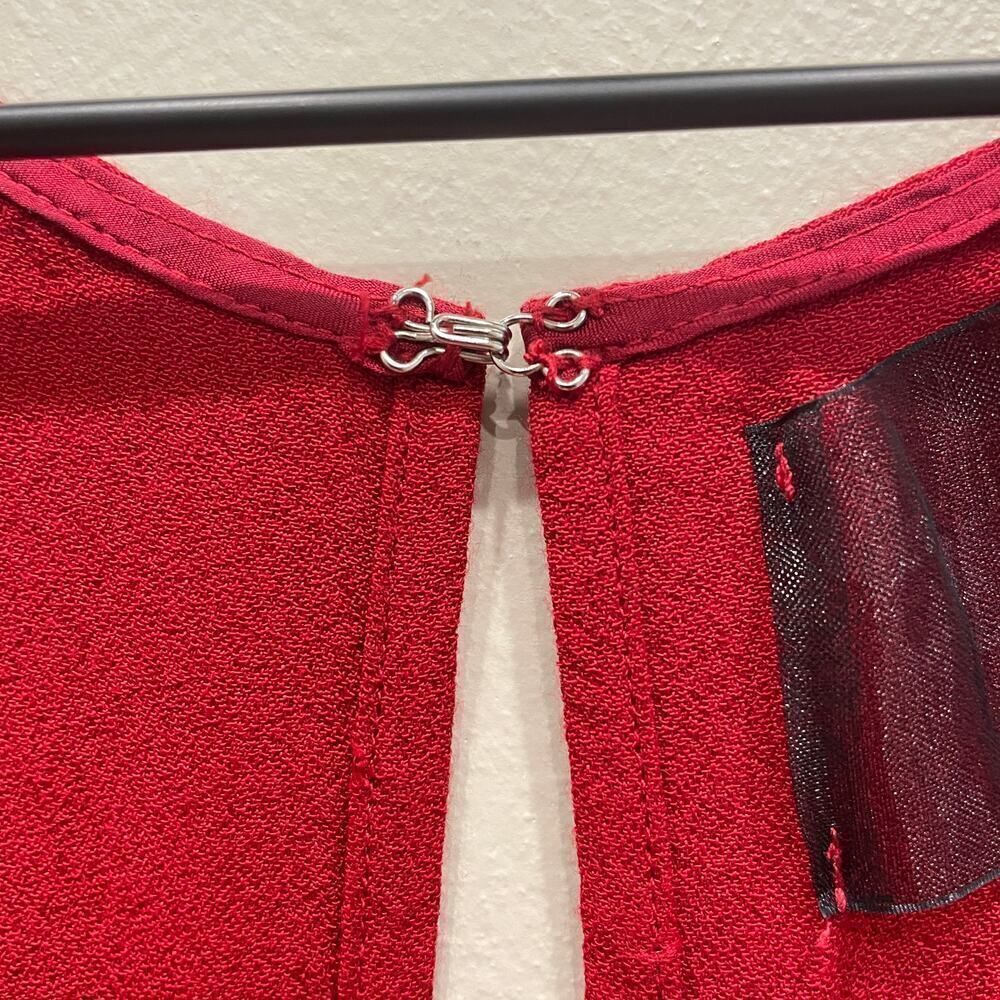 Reformation A-Line Flare Mini Dress in Red - Size: 2 - Picture 4 of 9